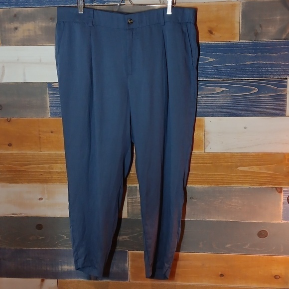 Torrid Linen Blend Trousers 20 NWT slate blue - Picture 2 of 9